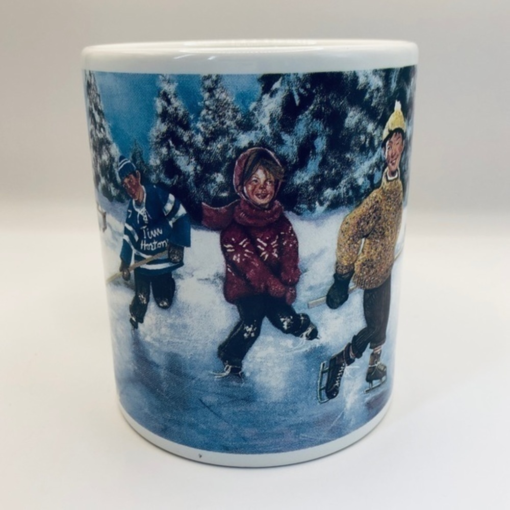 Tim Hortons 🖤 Limited Edition “Skating Pond” Collector Mug, Made in England